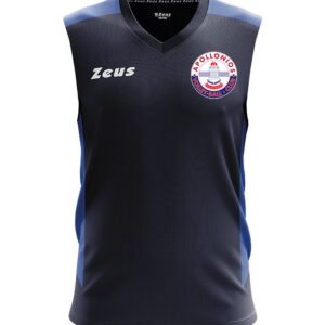 Αμάνικη αγωνιστική φανέλα βόλεϊ ΟΦΑ Απολλώνιος Κερατσινίου σε navy χρώμα με επίσημο έμβλημα